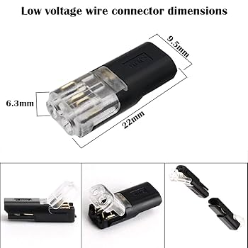 Amazon.co.jp: CTRICALVER 10個2針低圧汎用コネクタ電線コネクタ